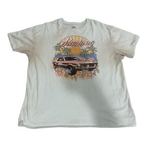 Ford mustang blue shirt size XL